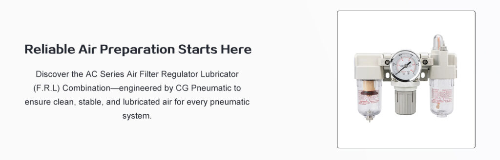 Air Filter Regulator Lubricator F.R.L Combination AC Series