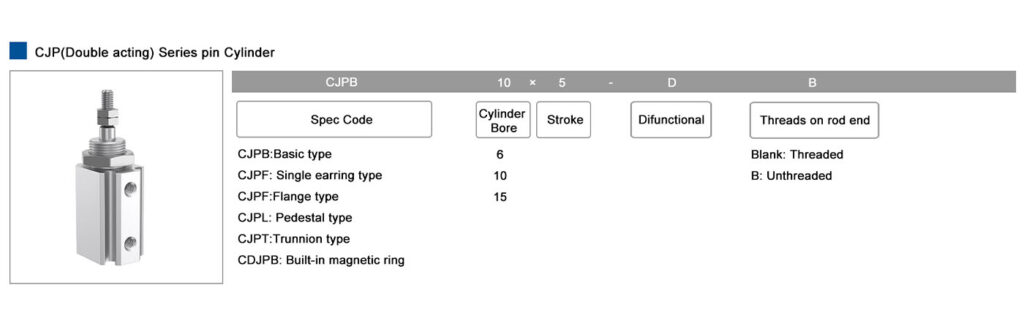 CJP-Double acting Series pin cylinder