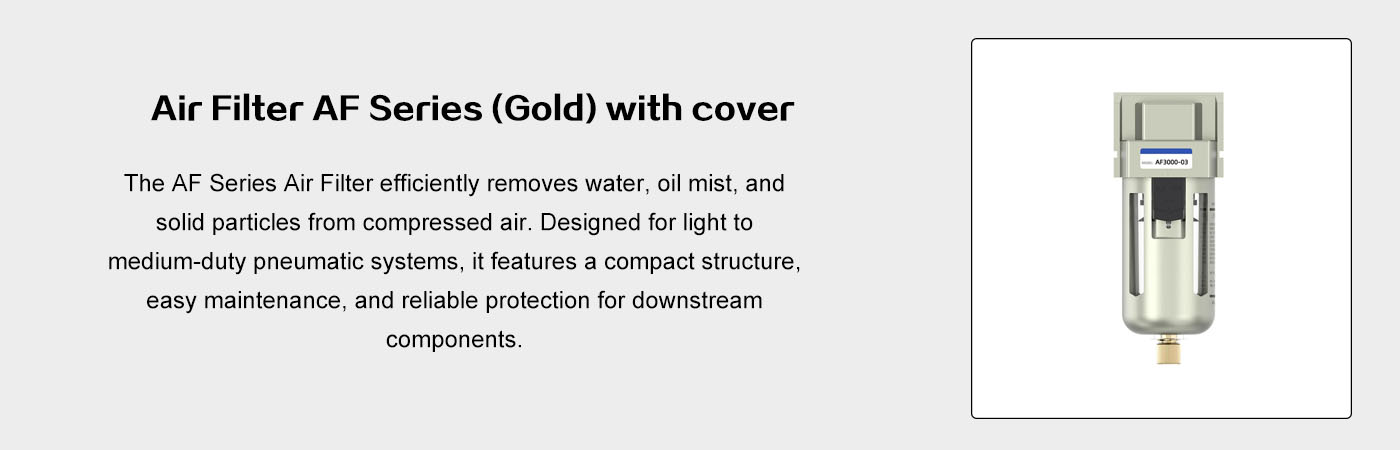 Air Filter AF Series Gold with Cover