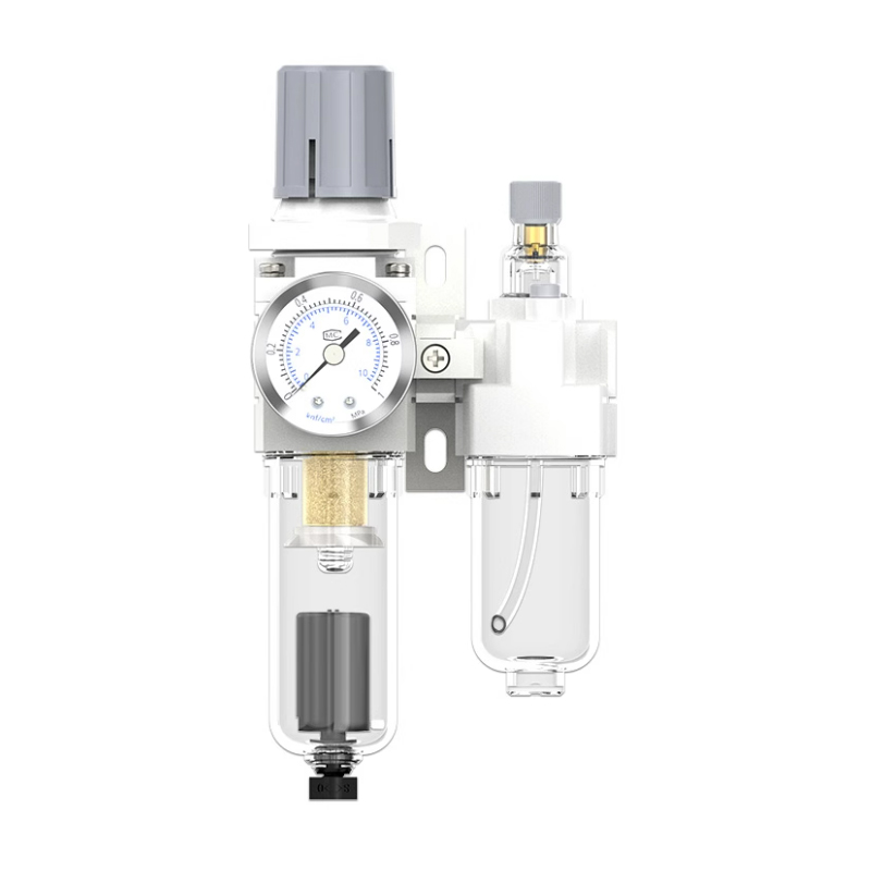 Air Filter Regulator and Lubricator AFC Series White