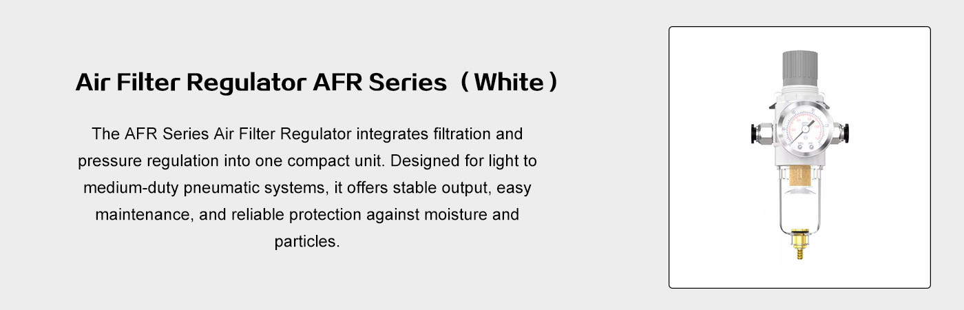 Air Filter Regulator AFR Series White