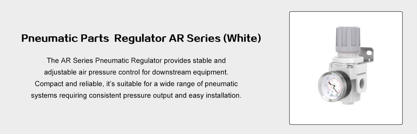 Pneumatic Parts  Regulator AR Series White