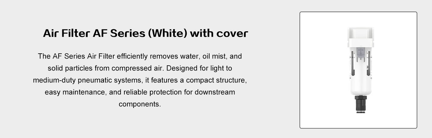 Air Filter AF Series White with Cover