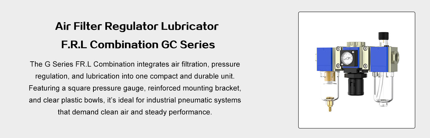 Air Filter Regulator Lubricator F.R.L Combination GC Series